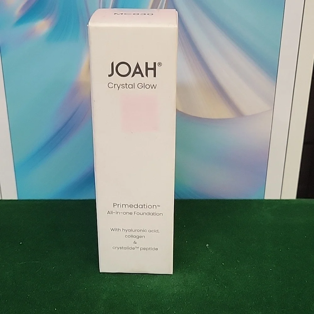 Joah Crystal Glow Peptide Infused Foundation New Sealed 30ml Bottle MC030